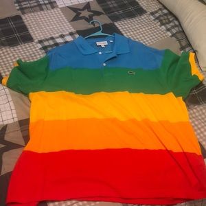 LACOSTE X POLAROID LIMITED EDITION BUTTON UP POLO RARE SLIGHTLY WORN